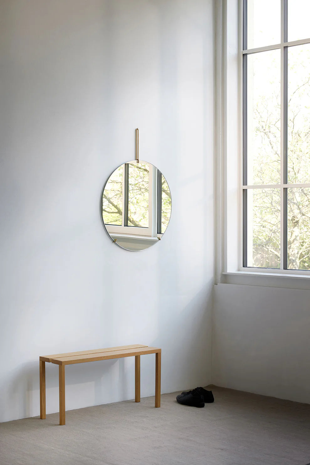 WALL MIRROR - BRASS - 50 CM