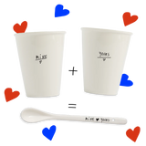 BEKERS MINE & YOURS +  GRATIS LEPEL