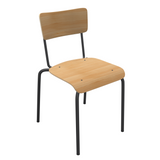 STOEL COLLEGE MET HOUTEN AFWERKING