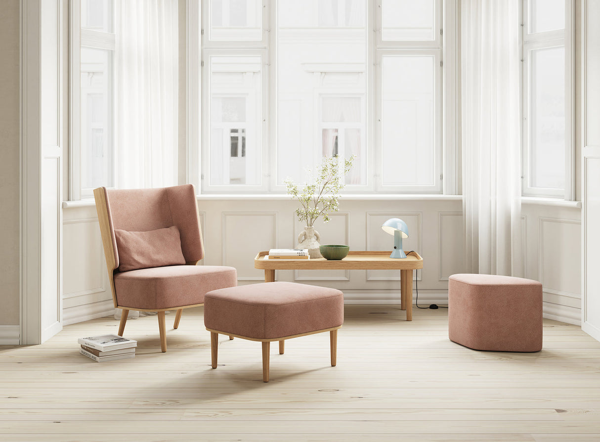 SERENA LOUNGE CHAIR - NATURAL OAK/SILVER GREY