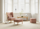 SERENA LOUNGE CHAIR - NATURAL OAK/SILVER GREY