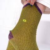 VROUWENSOKKEN - VINTAGE GLITTER OLIVE