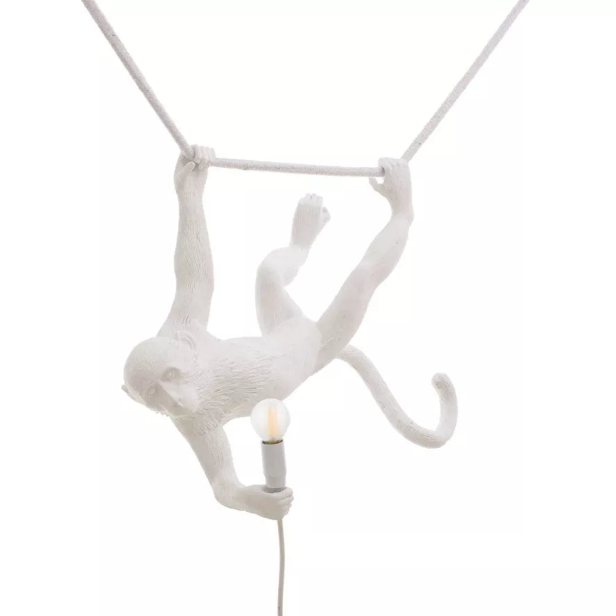 MONKEY SWING HANG LAMP - WIT