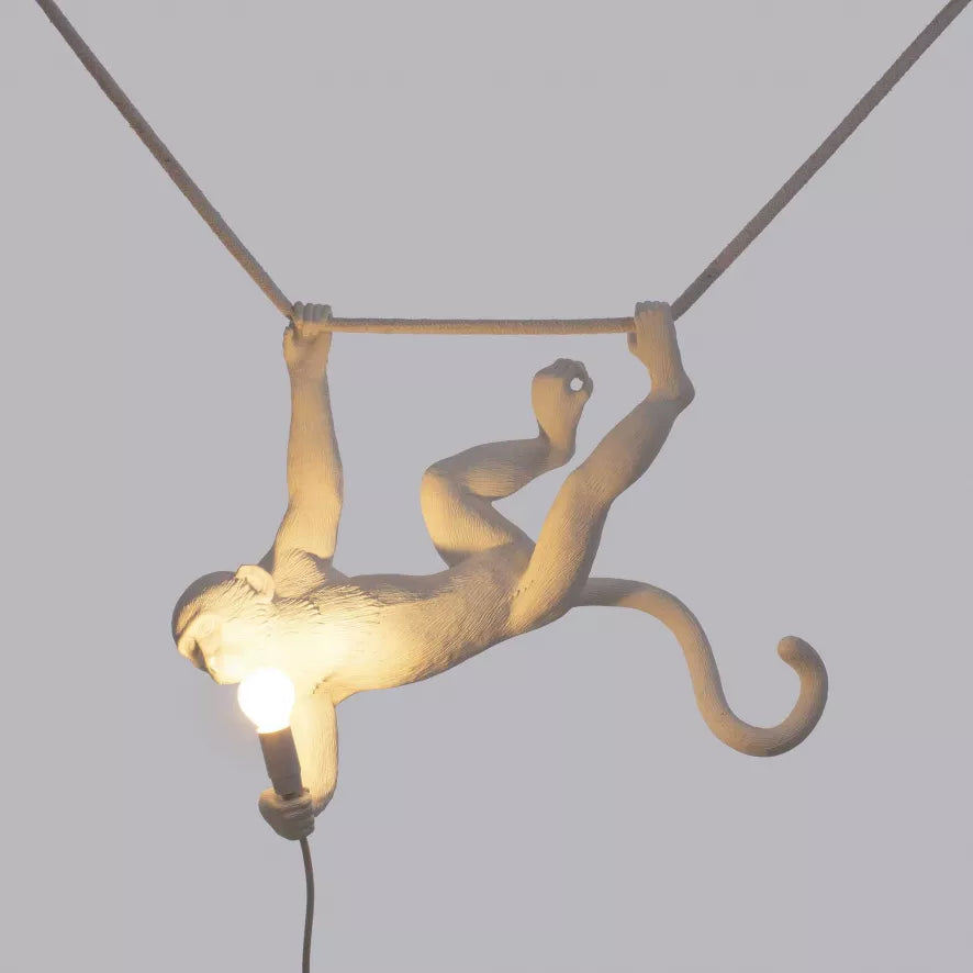 MONKEY SWING HANG LAMP - WIT