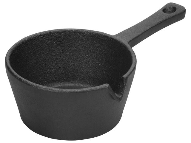 ZWART GIETIJZEREN SAUSPAN - 9 CM