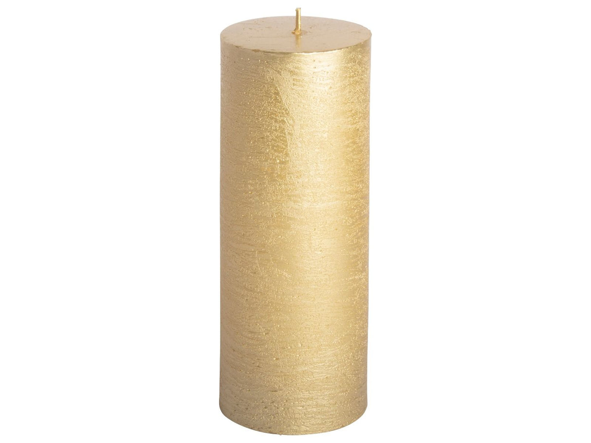 RUSTIEKE KAARS GOUD -  LARGE