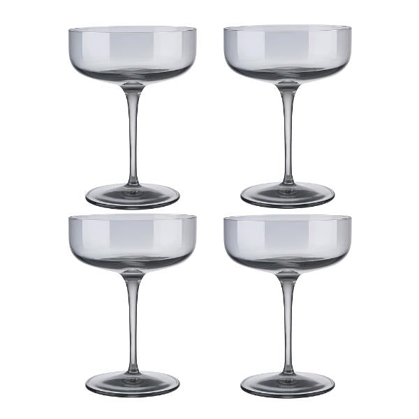 SET 4 CHAMPAGNE GLAZEN FUUM