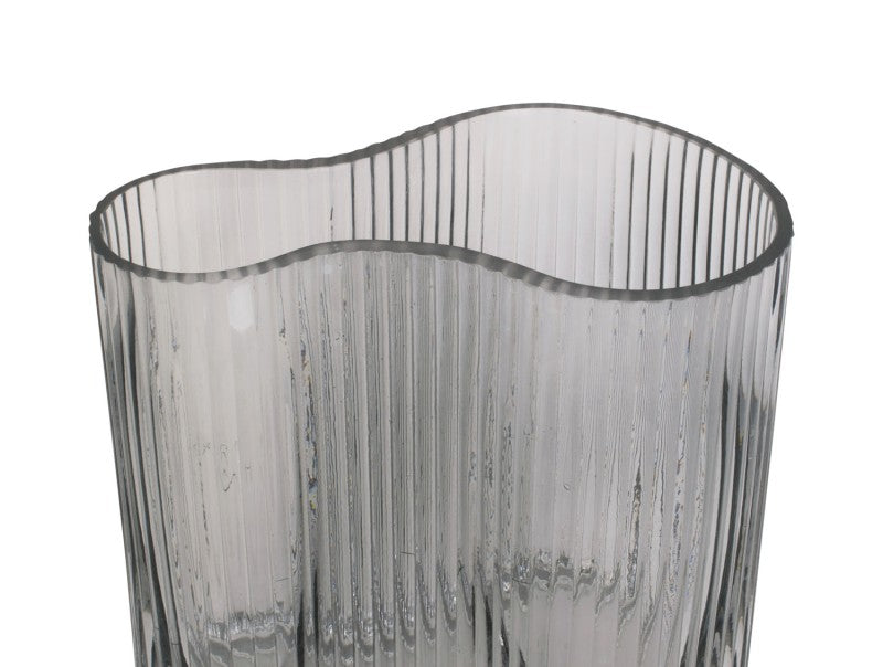GLAZEN VAAS ALLURE WAVE - DARK GREY