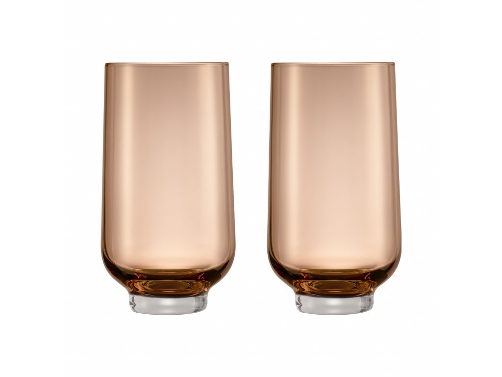 FLOW - SET VAN 2 DRINKGLAZEN LARGE - COFFEE