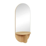 WANDSPIEGEL MET EIKEN PLANK