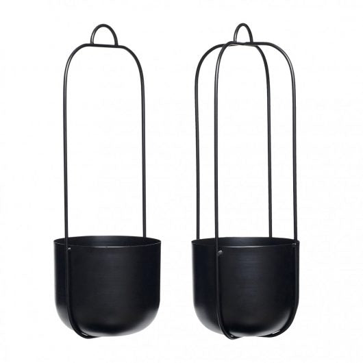 HANG BLOEMPOT - ZWART