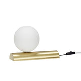 TAFELLAMP GOUD/OPAAL