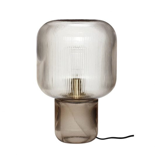 TABLE LAMP - SMOKED GLASS