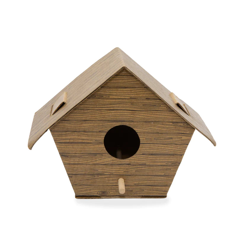 DIY BLOKHUT VOGELHUIS
