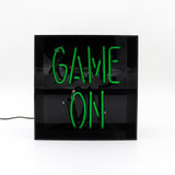 NEON SIGN "GAME ON" - GREEN