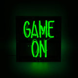 NEON SIGN "GAME ON" - GREEN