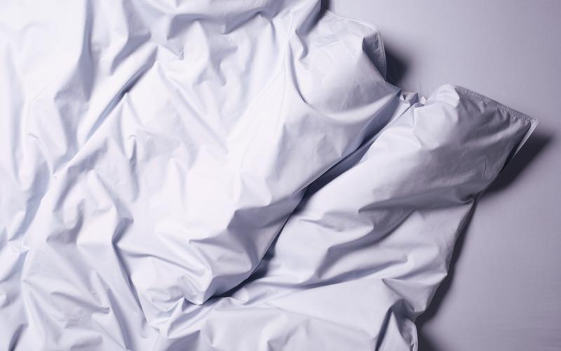 EENPERSOONS DEKBEDOVERTREK + KUSSENSLOOP /  PERCALE KATOEN
