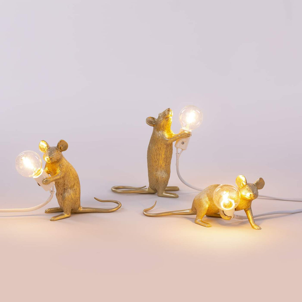 MOUSE LAMP GOLD