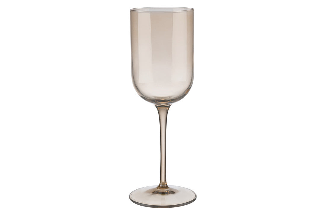 SET 4 WITTE WIJNGLAZEN FUUM