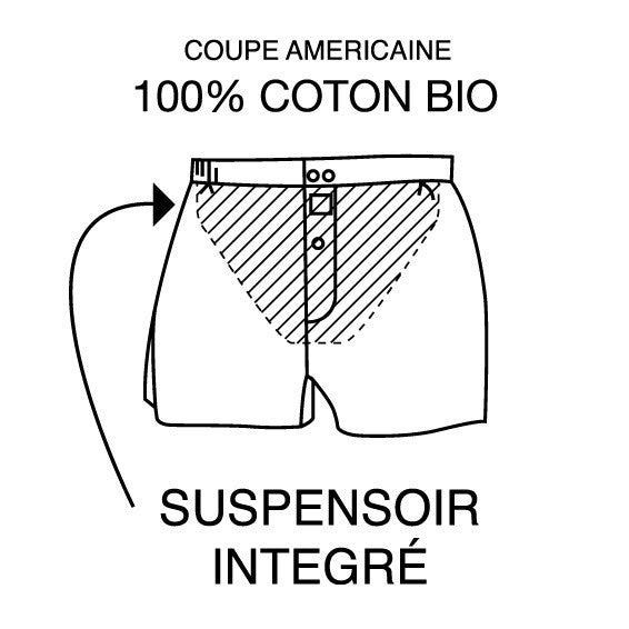 BOXERSHORT BLUE LEON