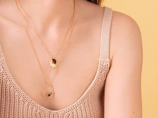 KETTING NIL RING ZWART