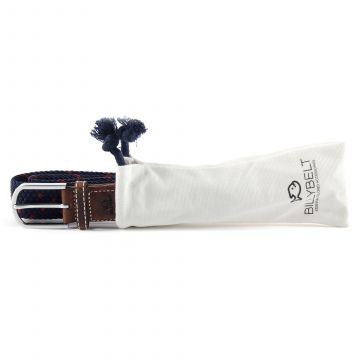 GEVLOCHTEN RIEM - BLEU MARINE