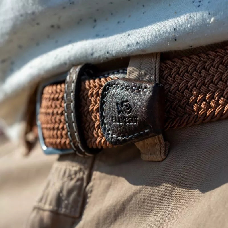 GEVLOCHTEN RIEM - CARAMEL