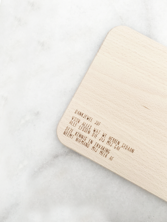 HOUTEN PLANKJE JUF/MEESTER
