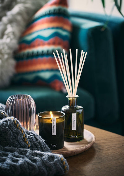 GREEN BAMBOO SCENTED CANDLE