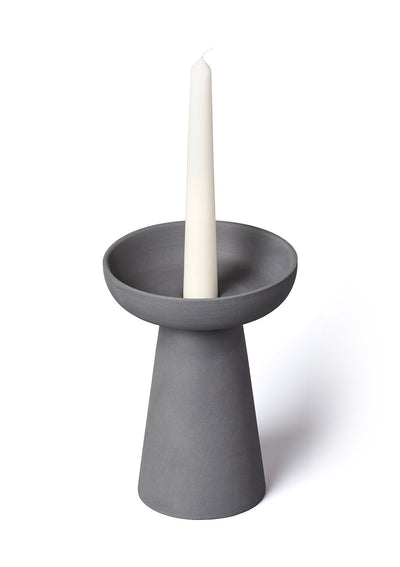 PORCINI CHARCOAL CANDLE HOLDER