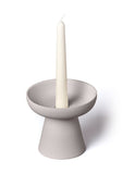 PORCINI GREY CANDLE HOLDER - SMALL