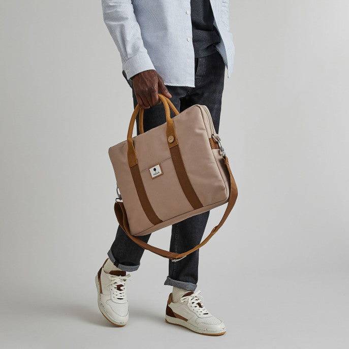 FAGUO LAPTOP TAS BEIGE